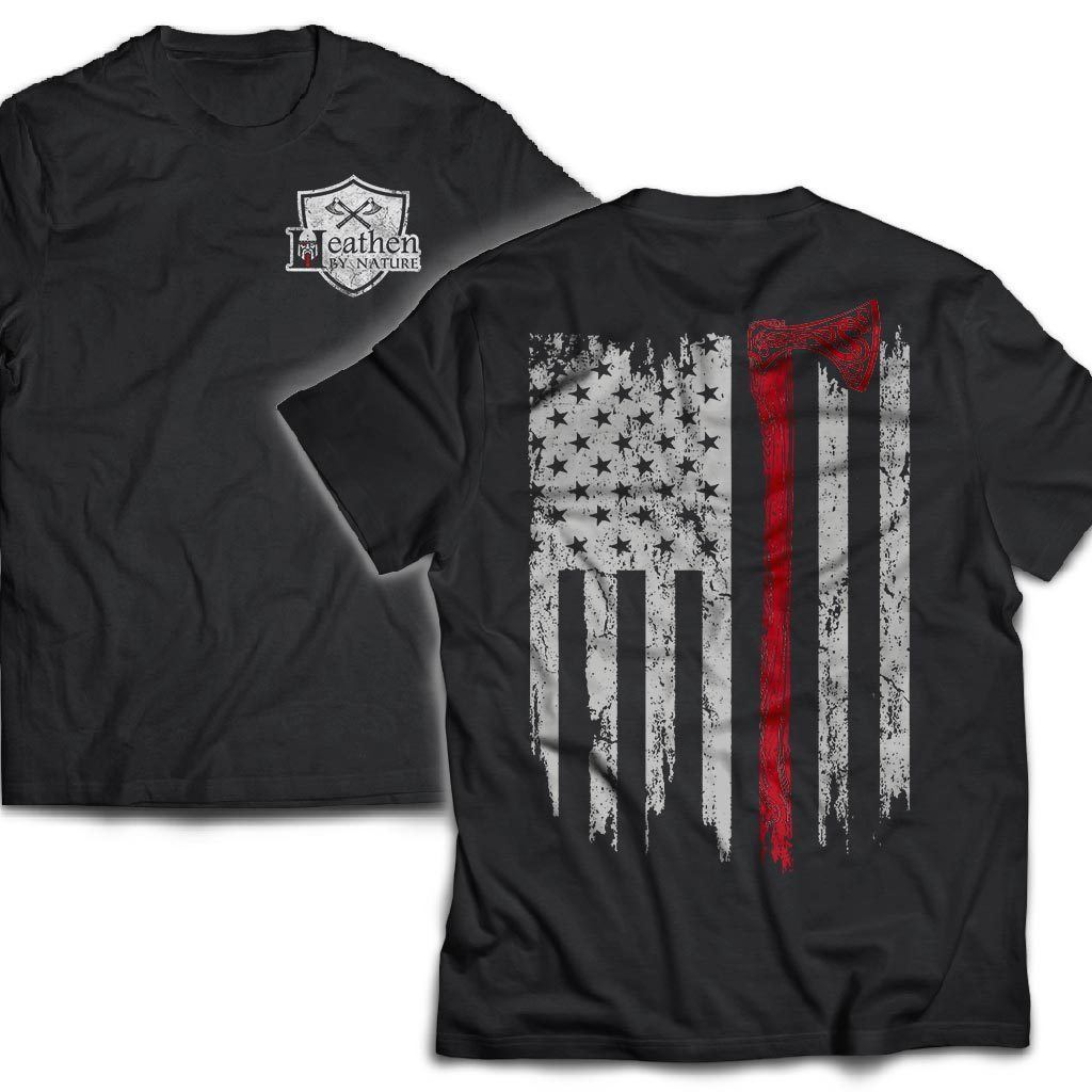 American made, Double sided T-shirt, Viking axe