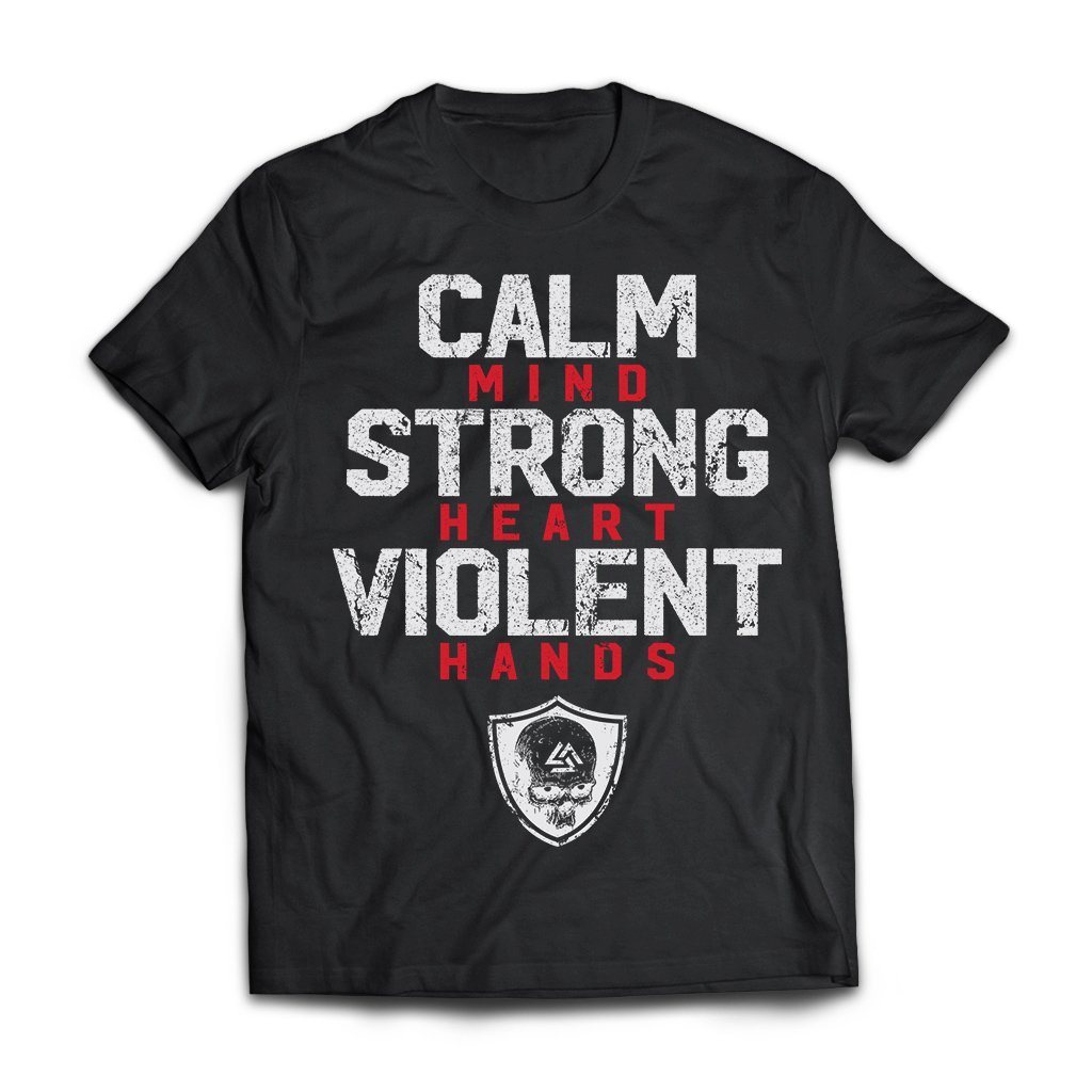 American made, Viking T-shirt, Calm mind strong heart