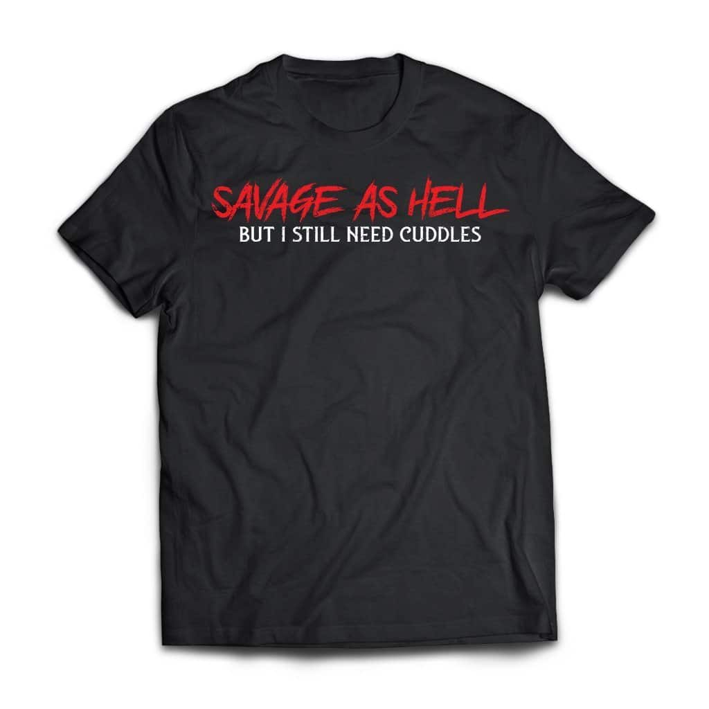 American made, Viking T-shirt, Savage As Hell, Front