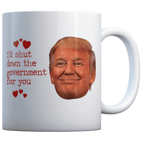 I'D SHUT THE GOVERNMENT FOR YOU SMILE - COFFEE MUG