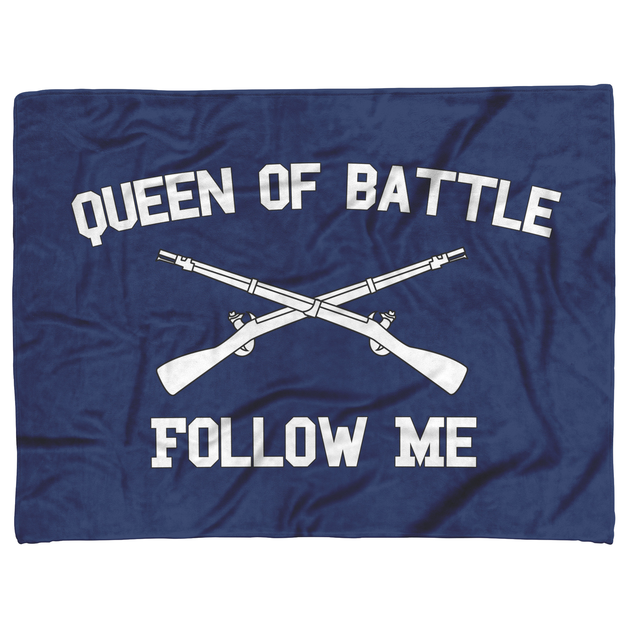 Infantry Queen of Battle Fleece Blanket