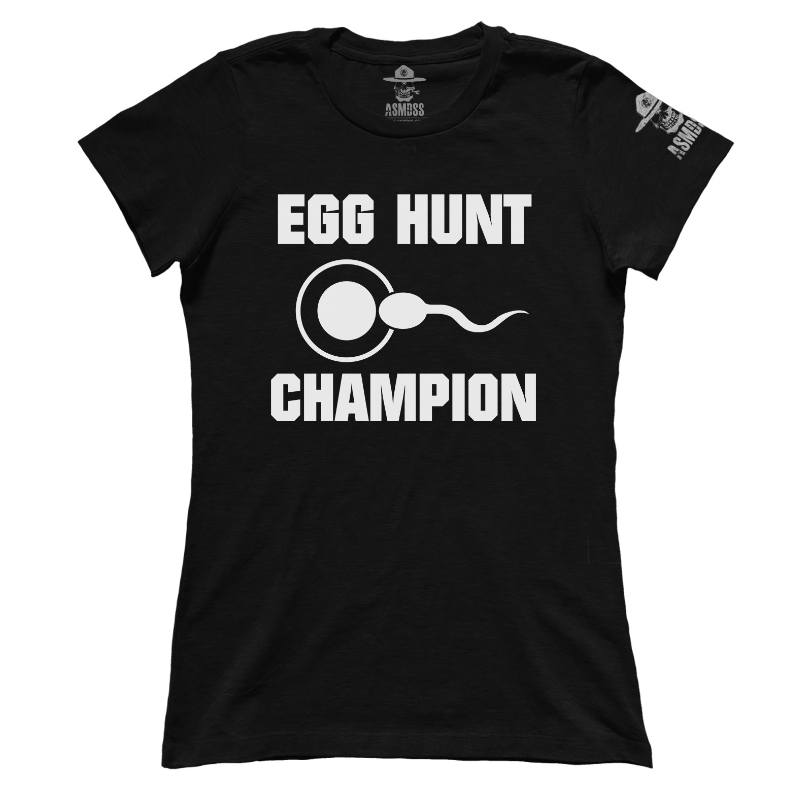 Egg-Hunt-Champ_GIRLS-TEES-BLACK