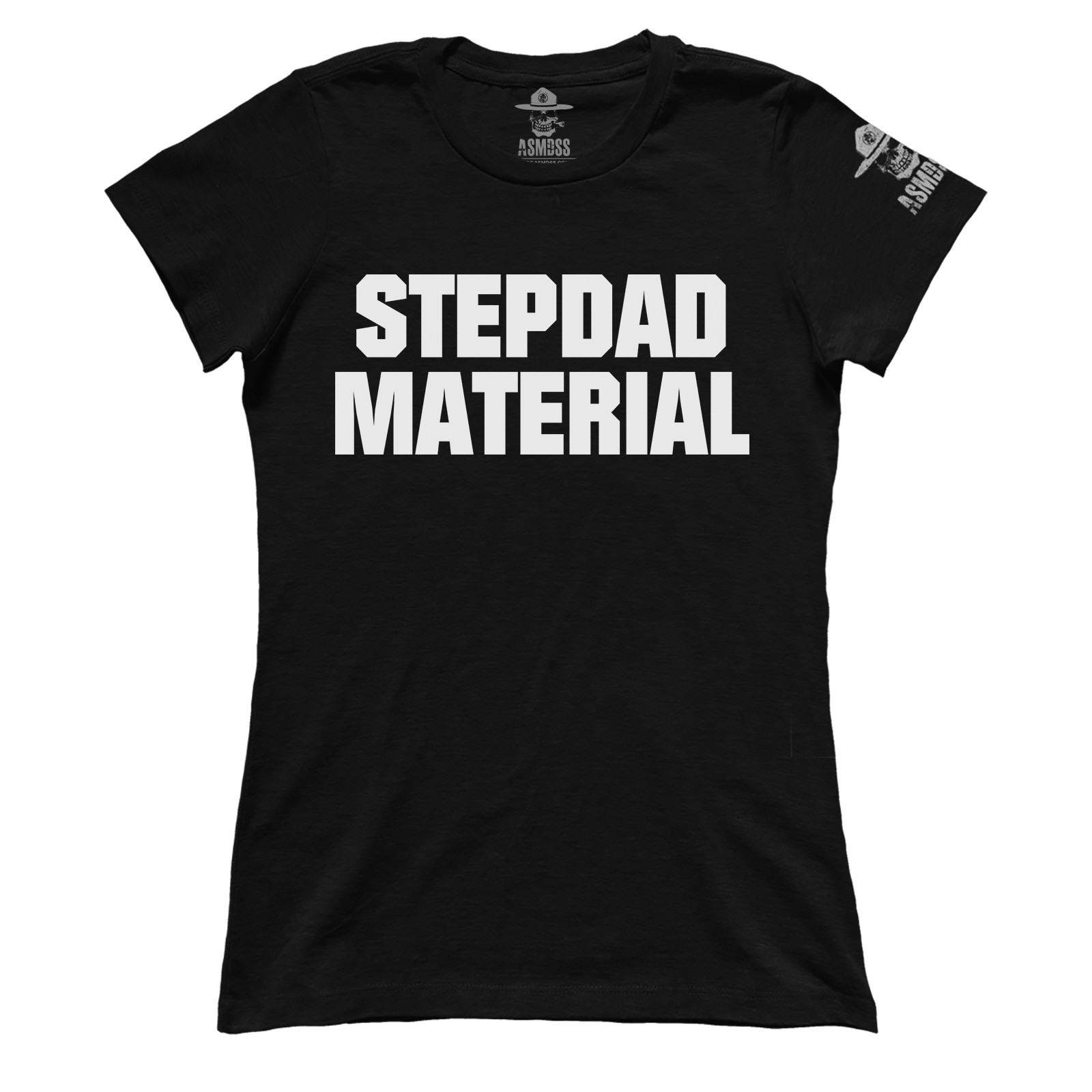 Stepdad-Material_GIRLS-TEES-BLACK